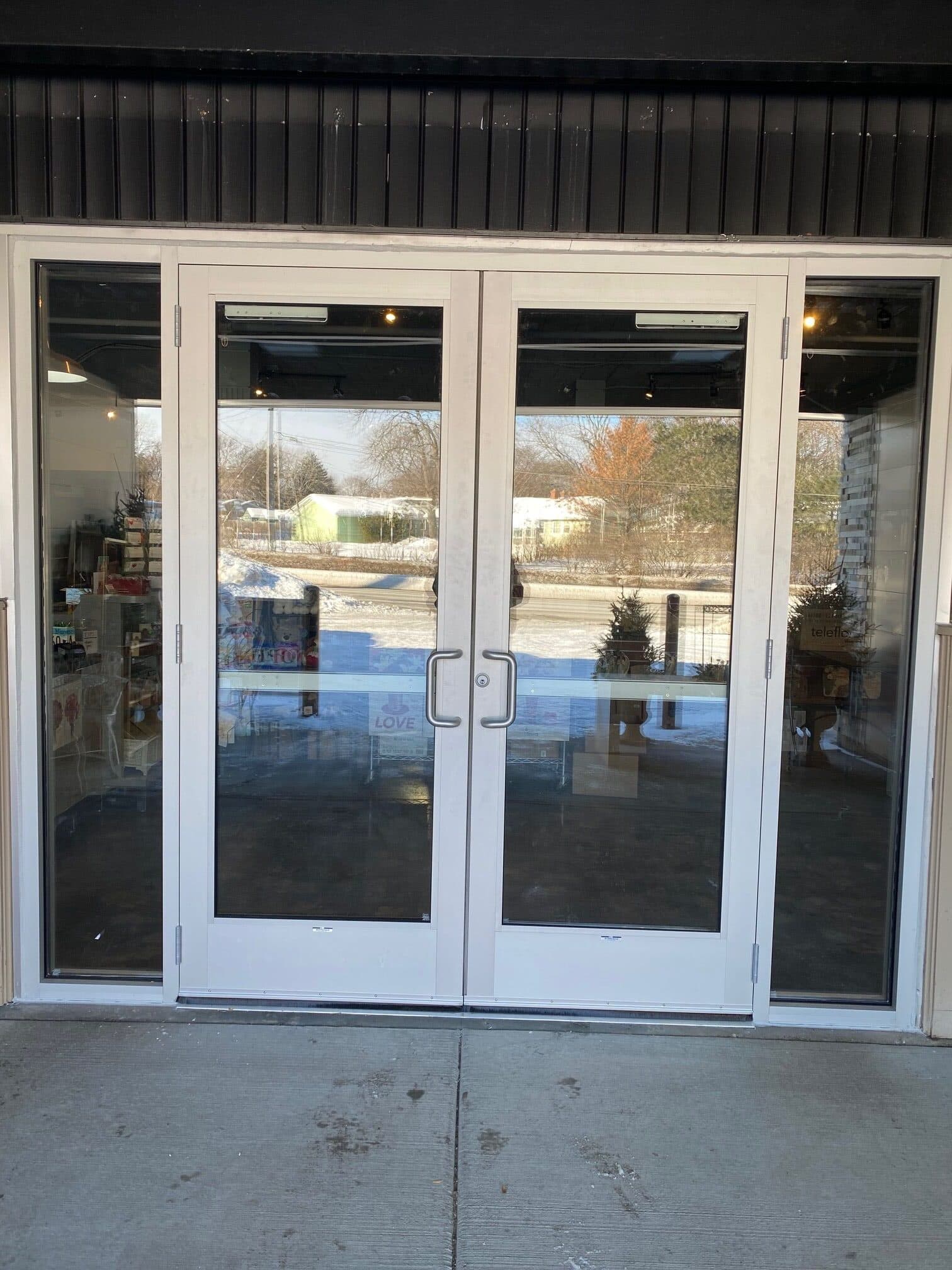 Commercial entrance doors